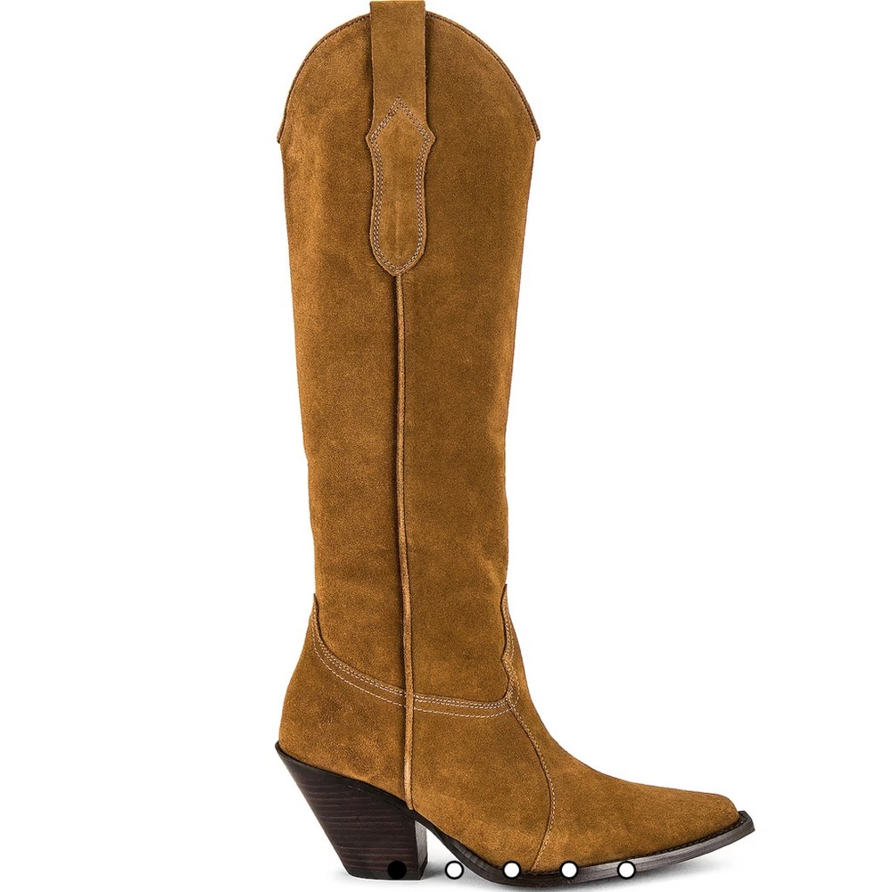 COPY - TORAL Suede Western Boot Knee High - Size 38
